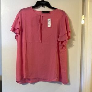 Pink NWT New York & Company Pink Blouse.  XXL